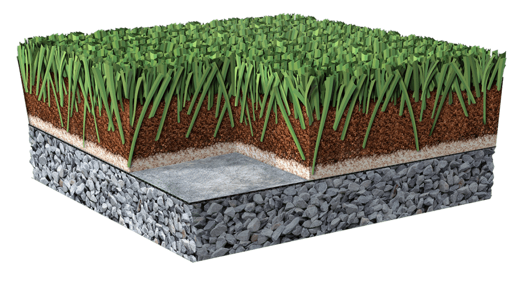 Cross Section of ProGreen Artificial Turf