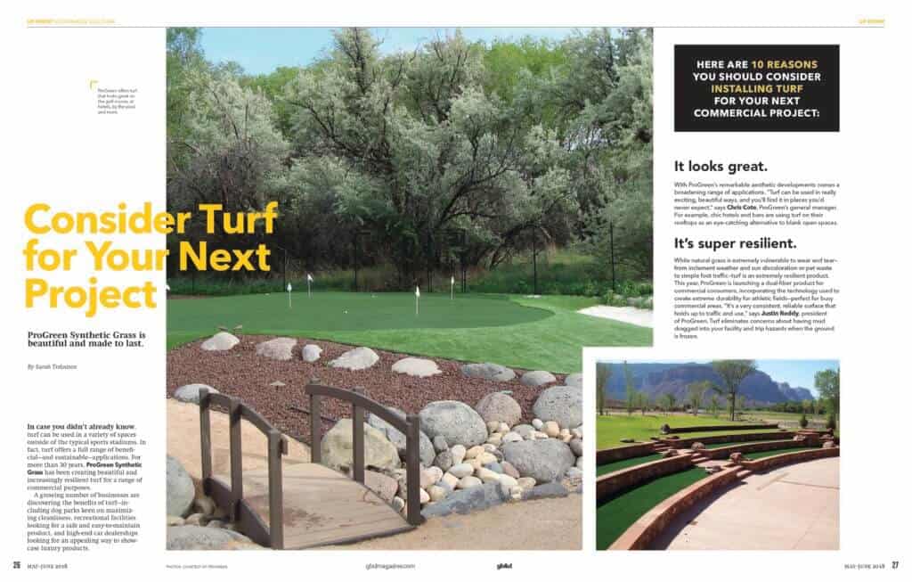 ProGreen Consider Turf for Your Next Project Magazine Page